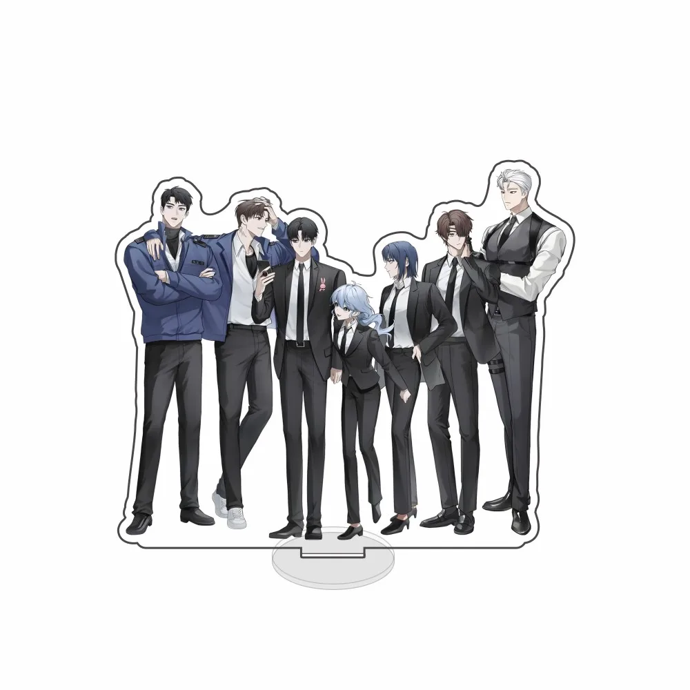 رواية كوميدية؛ يجب أن تذهب إلى العمل حتى إذا كنت خائفة من ذلك 15 سم نموذج قائم لشخصية الأكريليك؛ هدية تزيين سطح المكتب