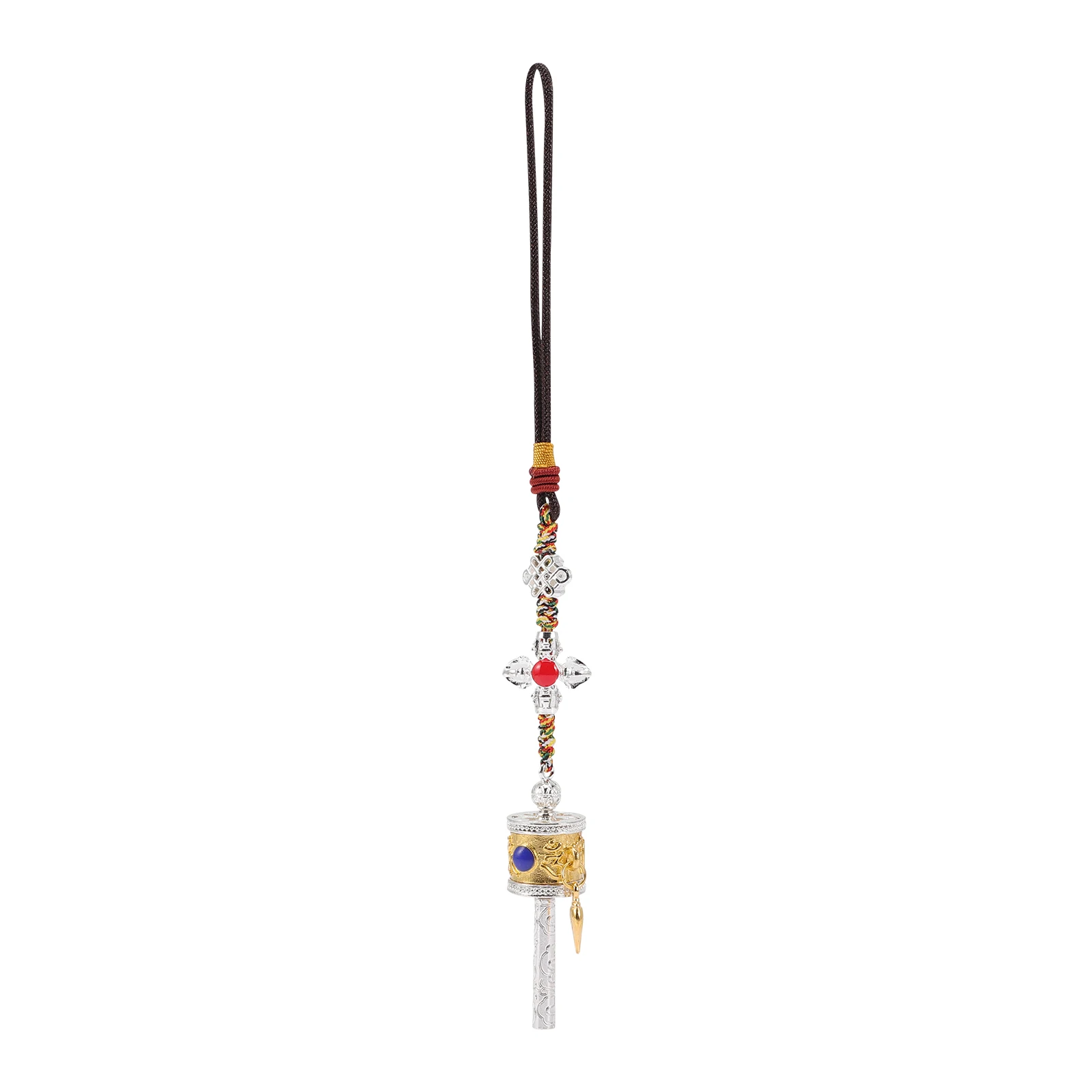 

Prayer Wheel Pendant Car Rearview Mirror Hanging Charm Resin Rope Creative Design Fashion Decorative Ornament