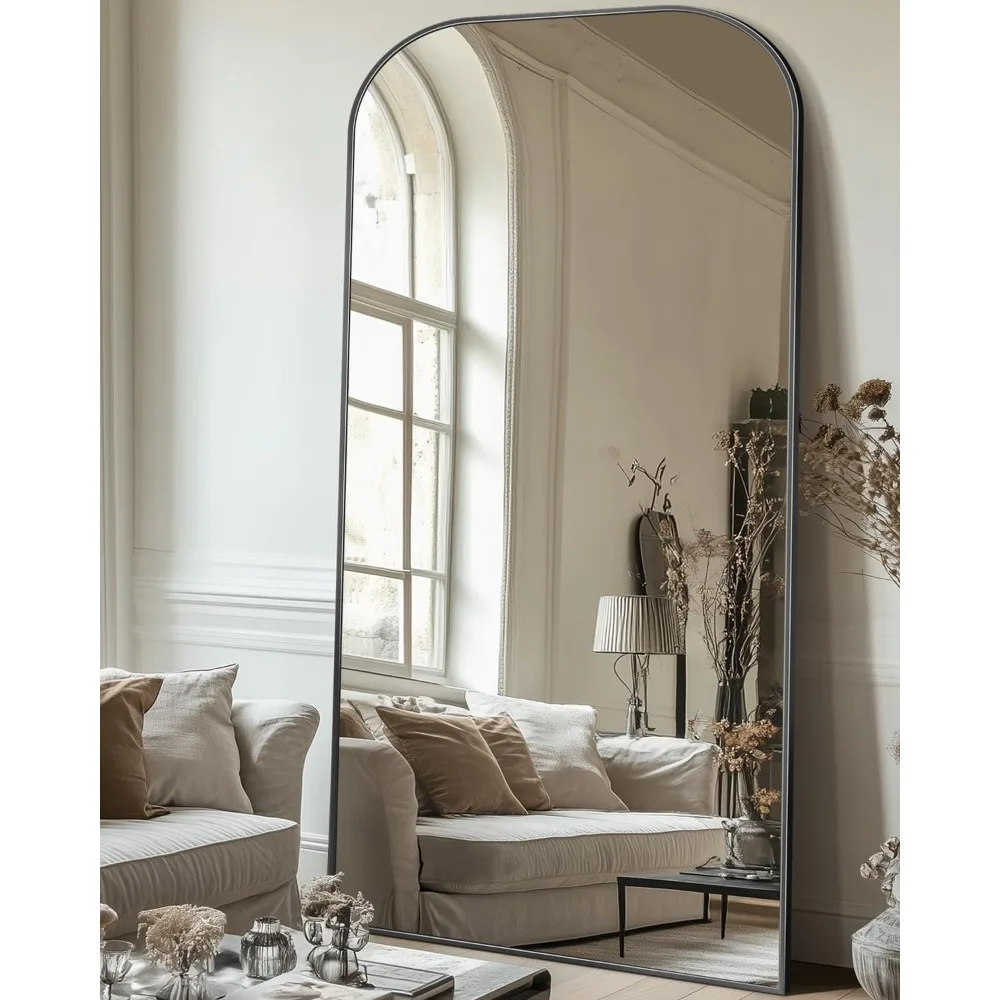 

Antok Full Length Mirror, 76"x34" Floor Mirror Freestanding, Arched Floor Standing Large Mirror Full Body Mirrors with Stand for