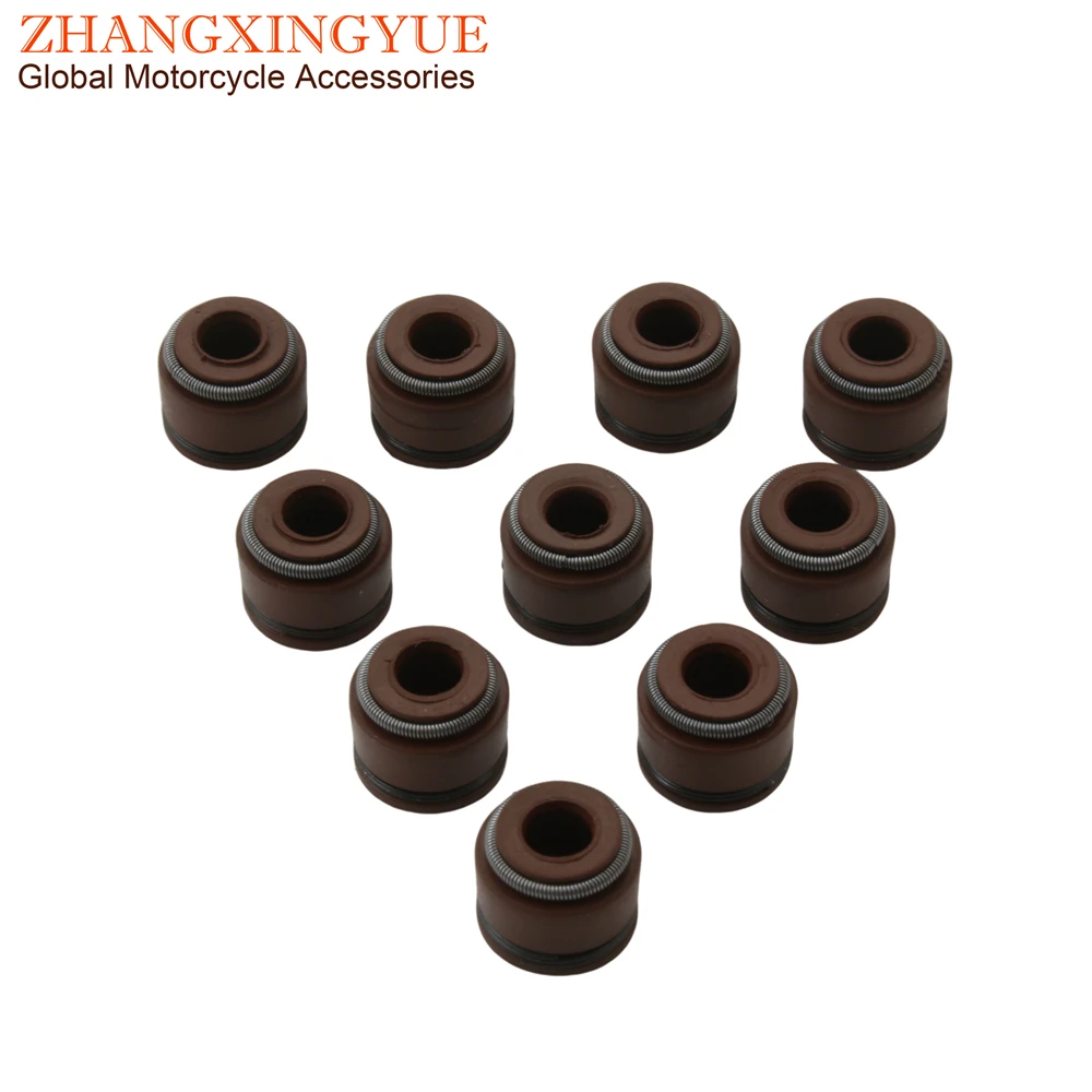 10 unidades de sello de aceite de válvula Filly50 Agility50 para Kymco Agility B & W Grand Dink g-dink 125i 125 150 200 250 300 12209-GDB4-68B 00122779