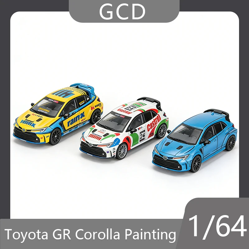

GCD 1:64 GR Corolla rain-x Painting Classic Rally Racing Car Alloy Car Model Collection Ornament Boy Toy Birthday Gift