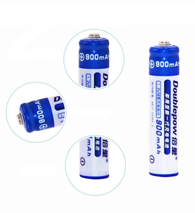 1.2V 900mAh AAA Rechargeable Battery for Camera Flashlight Toy Calculator Wireless Mouse Microphone Pre-Charged Batteries