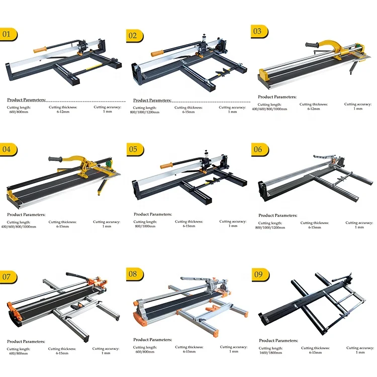 800mm 1200mm Manual Tile Cutter Ceramic Porcelain Floor Wall Cutting Machine Hand Tools Portable Hand Tile Cutter