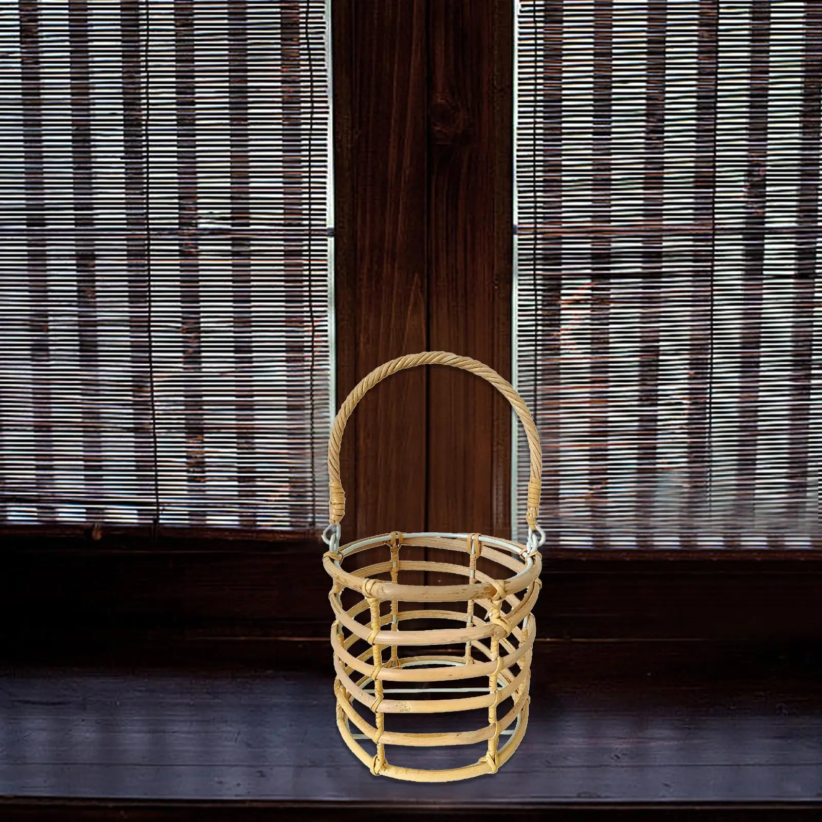 Rattan Candle Holder Woven Candle Holder Lamp Shade Wicker Candlestick Rustic for Dining Table Dining Room Teahouse Home Home