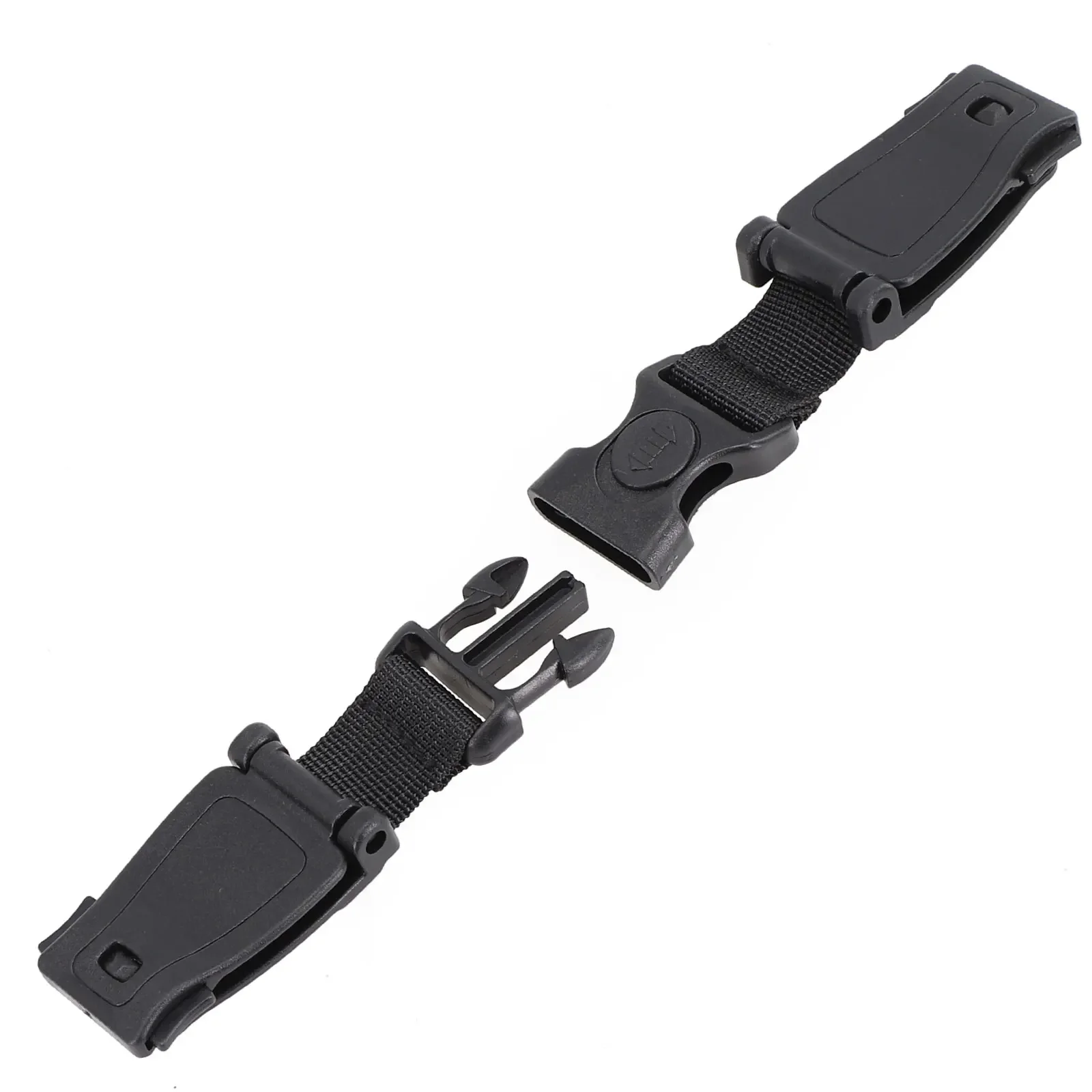 Auto Parts Safety Strap Buckle Black Car Accessories 16.5cm/6.3inch ABS + Webbing Brand New High Quality Useful