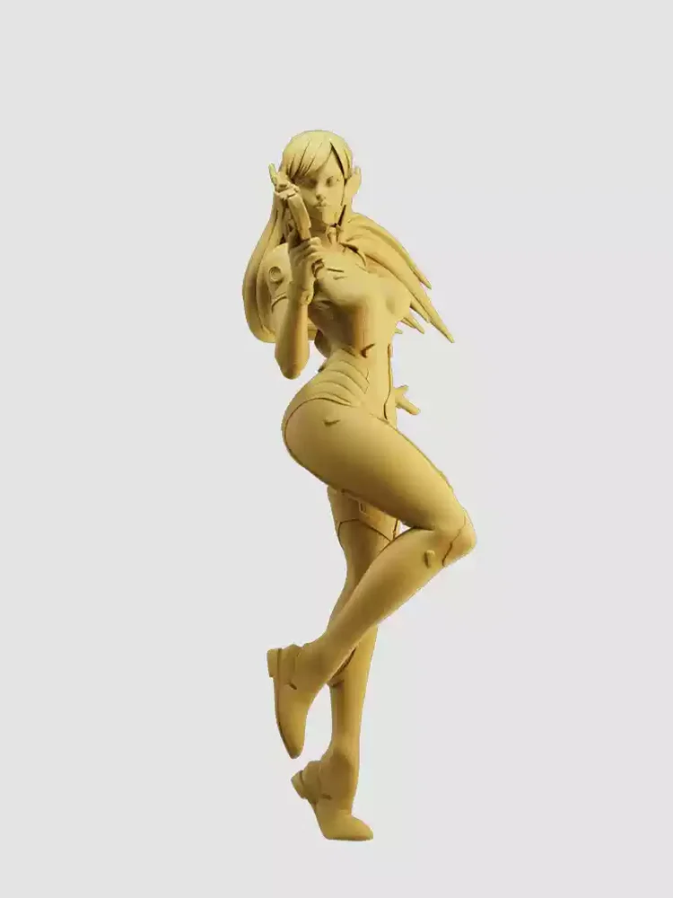 1/64 1/43 1/35 دمية مشهد مصغر نموذج أبيض غير مصبوغ لعبة كلاسيكية Overwatch شخصية الرماد الصيد السماء Wuzi نموذج ثابت