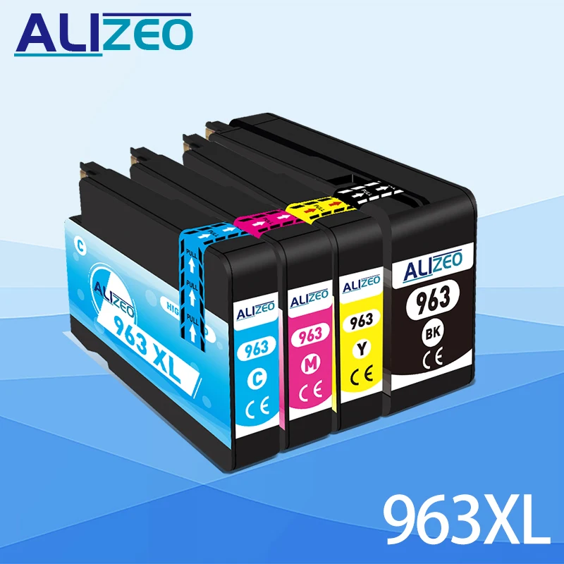 Cartucho de tinta ALIZEO 963 XL para impresora HP 963XL HP963 Compatible con OfficeJet Pro 9010 9012 9013 9014 9015 9019 9020 9022 9025