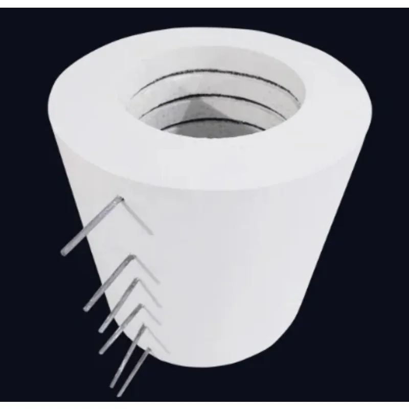 Customize 220V 1KW 42mm*120mm Round Ceramic Fiber Furnace Liner High Temperature Resistance Wire Heater