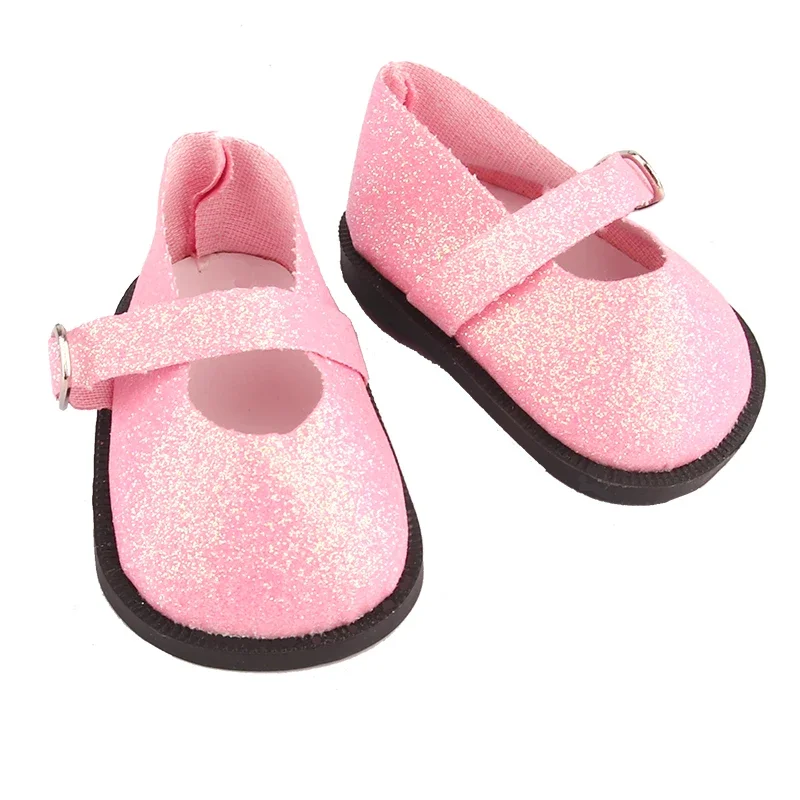 7Cm Poppenschoenen Voor 18 Inch American & 43Cm Baby New Born Pop Pailletten Laarzen Accessoires Voor Og 1/3 Bjd Mijn Leven Pop Meisje Cadeau Speelgoed