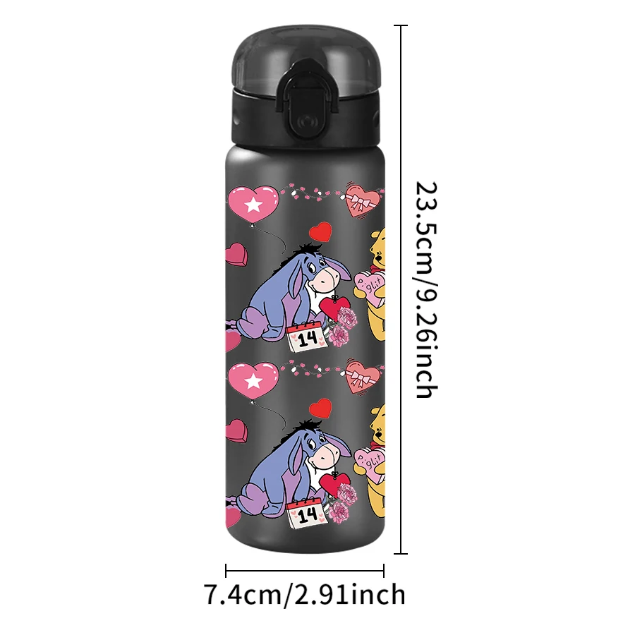 1 قطعة ديزني ويني ذا بوه/النمر/منقوشة 26 أوقية زجاجة مياه بلاستيكية كوب رياضي كهدية عيد ميلاد/العودة إلى المدرسة