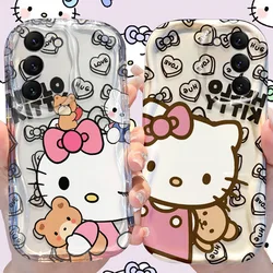 Hello Kitty Case for Samsung Galaxy S24 S23 S22 S21 Ultra Plus S20 FE A73 A72 A71 A55 A54 5G A53 A52 A51 4G A50S A50 Soft Cover