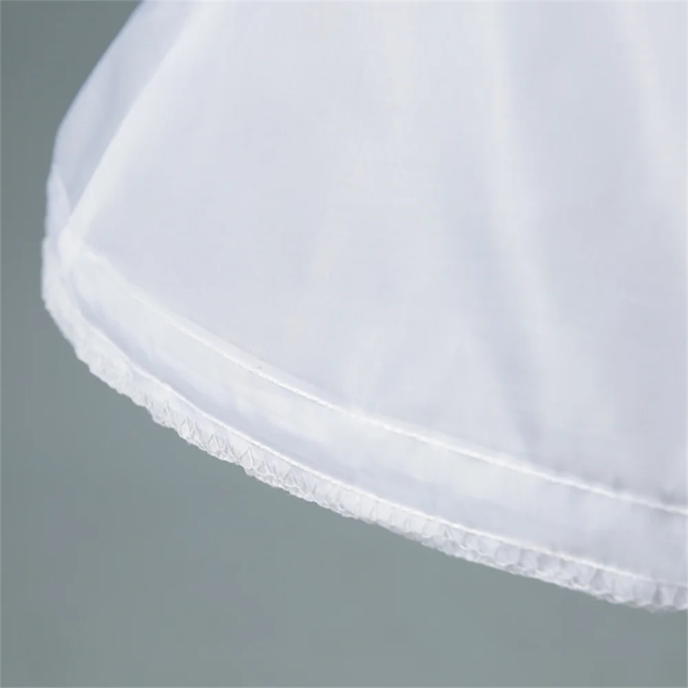 White 3 Hoops Petticoat Crinoline Slip Underskirt For Ball Gown Party Wedding Dress Bridal Prom