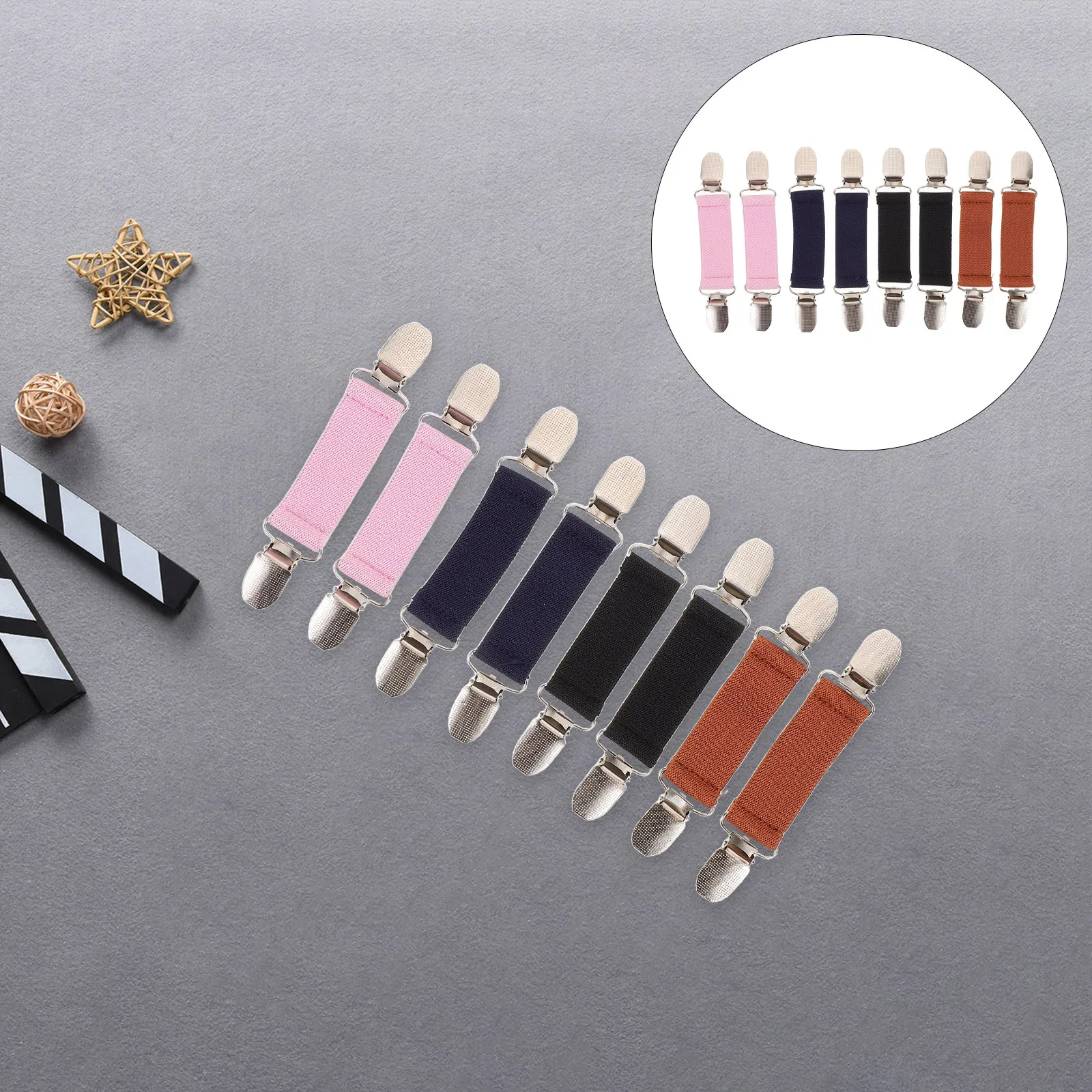 

8Pcs Multifunctional Glove Clips Elastic Straps Kids Mitten Holders Winter Accessories Anti Lost Mitten Clips Kids Glove Clip