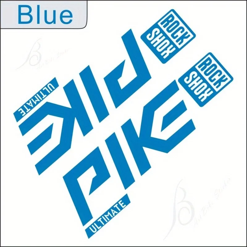 

2D Flat Motorcycle Helmet Sticker 2 Pack PIK ROSHOX Mountain Bike Fork Sticker - Waterproof UV Resistant Green PVC Decal