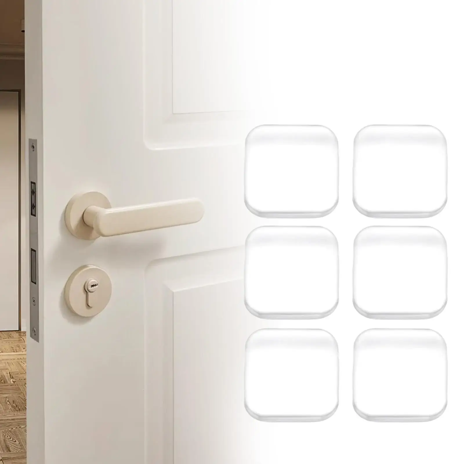 6Pcs 도어 스토퍼 벽 보호대 냉장고 가정용 도어