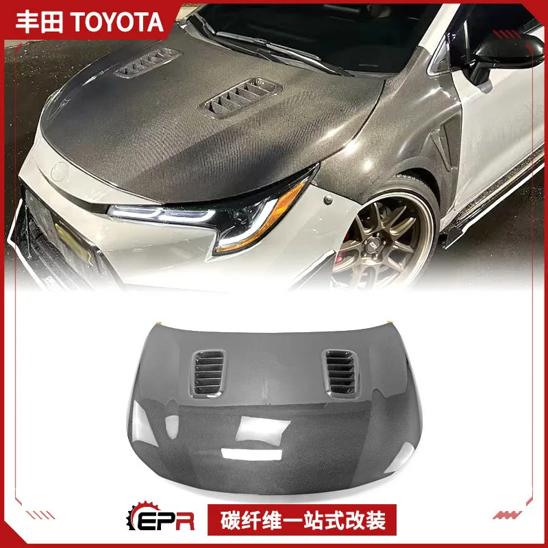 

Подходит для Toyota Corolla E210, двухбоксный капот из углеродного волокна EPA, модификация переднего капота.
