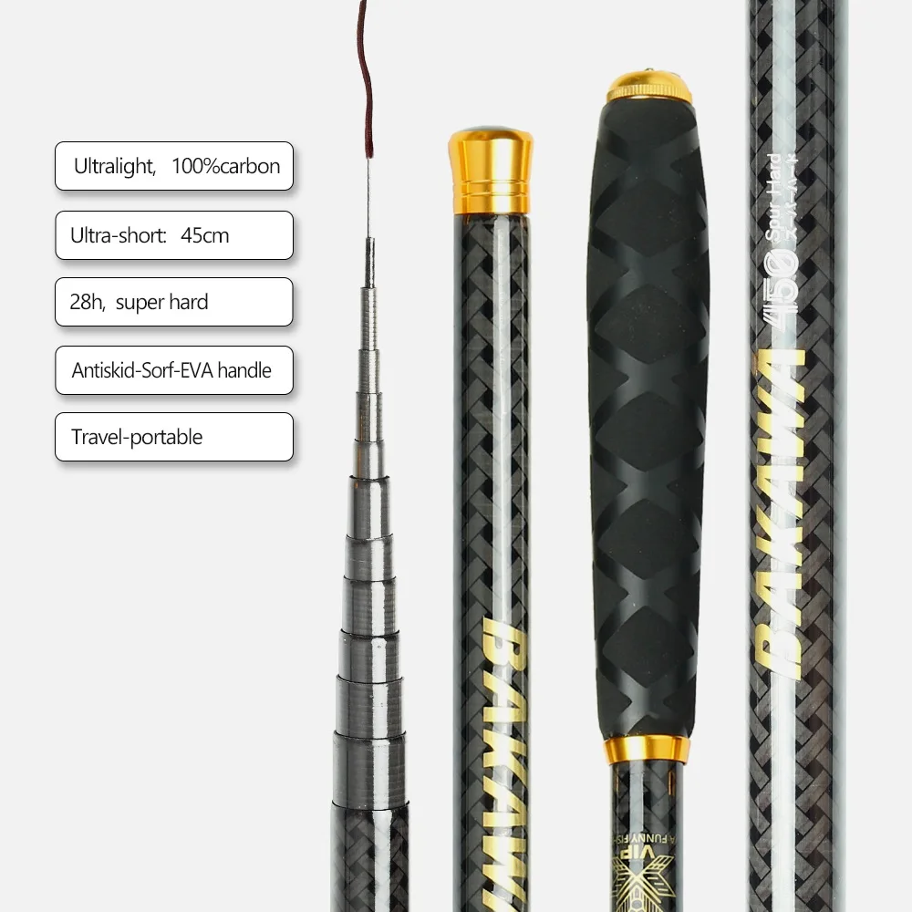 BAKAWA Ultralight Carbon Fishing Rods 1.8M-7.2M Portable Telescopic Travel Mini Stream Feeder Pole Hard Pesca Carp Freshwater - AliExpress 18 BAKAWA Ultralight Carbon Fishing Rods 1.8M-7.2M Portable Telescopic Travel Mini Stream Feeder Pole Hard Pesca Carp Freshwater - AliExpress 18