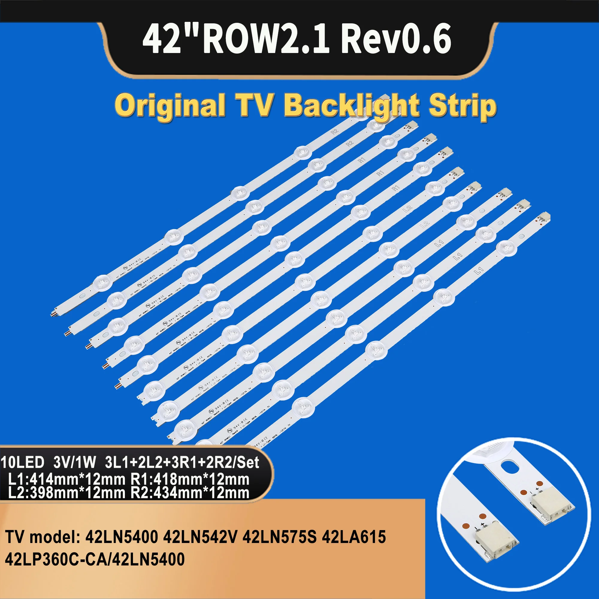 TV-002 nueva televisor LG 6916L-1385A/1386A/1387A/1388A 6916L-1338A/1339A para barra de retroiluminación de 42 pulgadas 42LN5400 42LN542V 42LN575S 42LA615