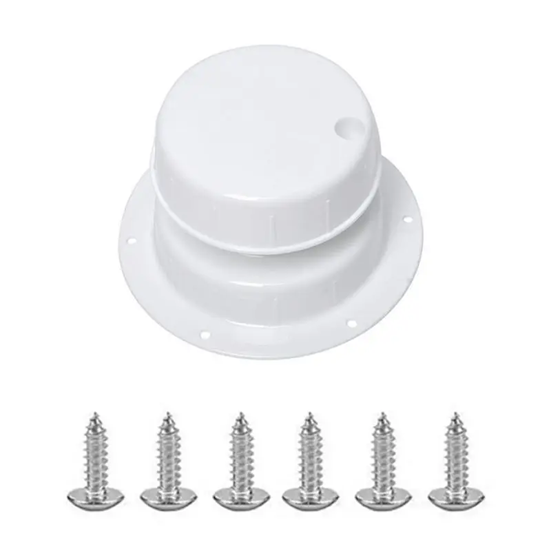 DT39 RV Plumbing Vent Cap Roof Vent Cover for 1 to 2 3/8 Inch Pipe HJ403 White ABS Durable for Camper Trailer Motorhome