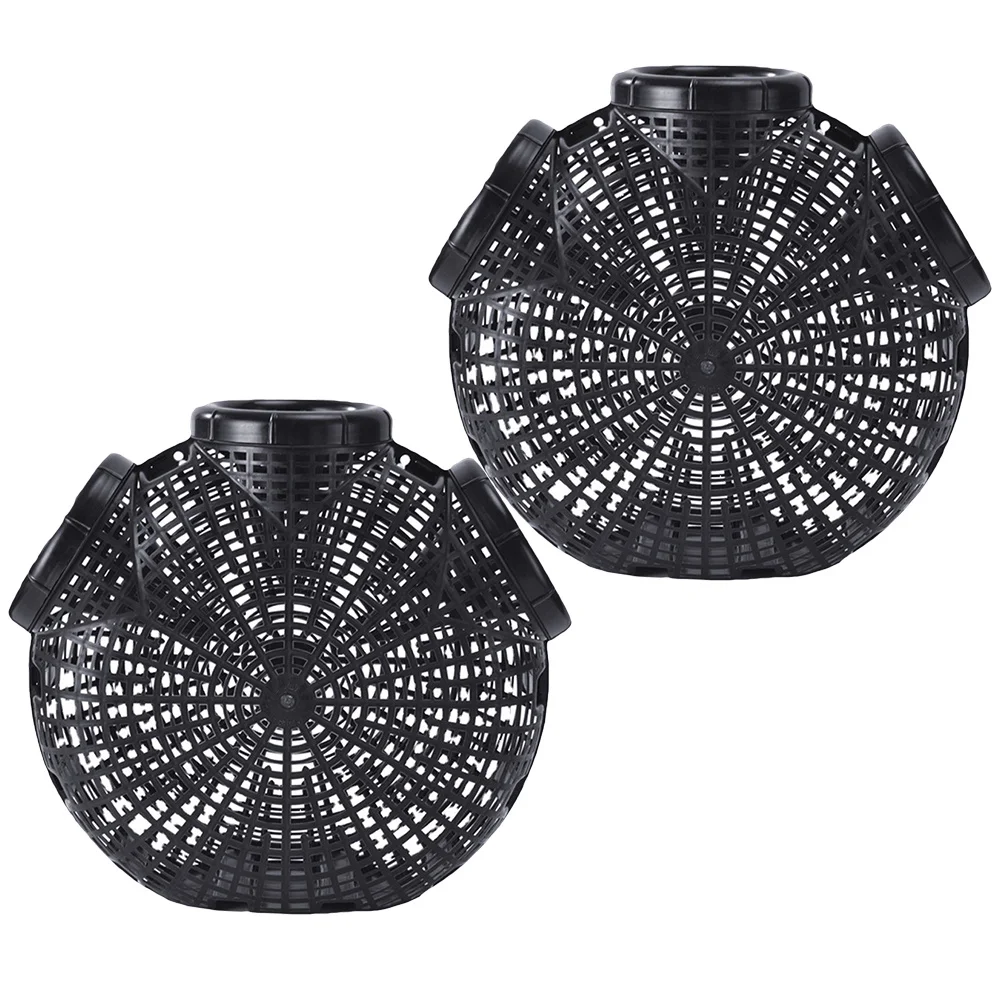 2 قطعة فخ السلطعون قفص الصيد البلاستيك دائم قابلة لإعادة الاستخدام المحمولة الصيد شبكة جراد البحر الروبيان جراد البحر صافي جراد البحر الفخاخ #5