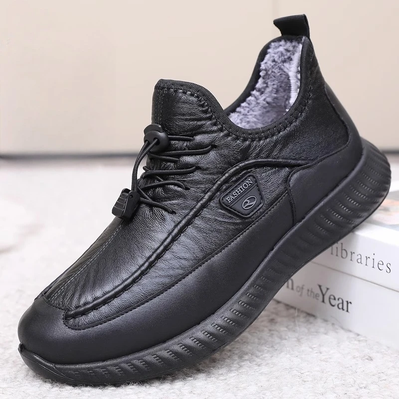 

Shoe New Winter Men Casual Shoes Cotton Shoes Men's Velvet Thickened Sports Casual Non-slip Super Large Size Dad Shoes