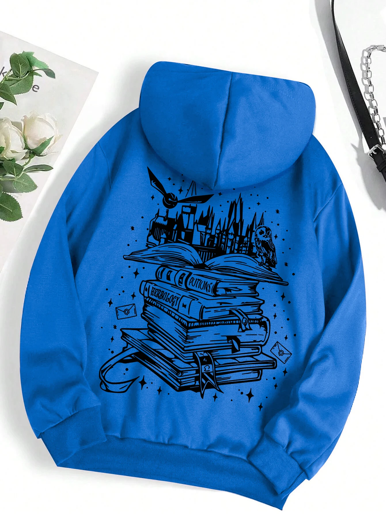 A Funny Book Printed Sweatshirt Women Harajuku Casual Hooded Fashion Soft Comfortable Hoodies Loose Autumn Warm Female Clothes