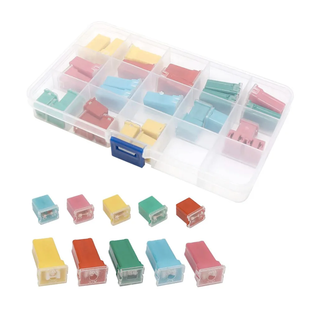 30-teiliges Jcase Sicherungs-Sortiment-Set, Niedrig- und Hochprofil-Boxsicherungen 20A 30A 40A 50A 60A, Kartuschen-Sicherungen – Detail 3