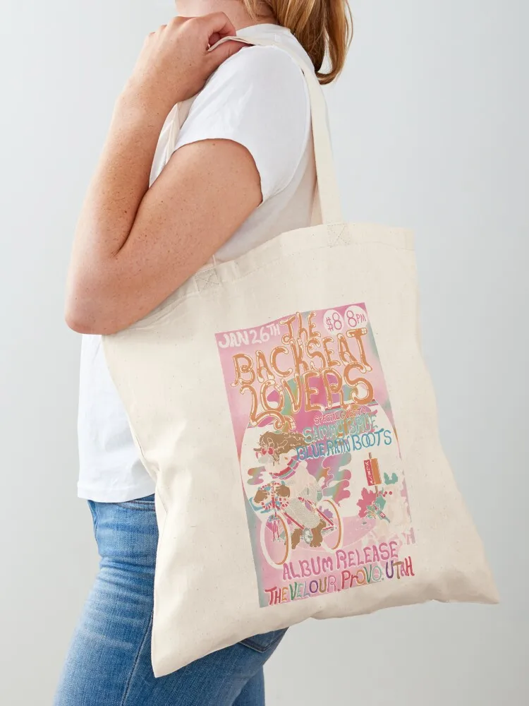 

The Backseat Lovers album Tote Bag custom tote bag Canvas bag for women Women's shopper personalized tote