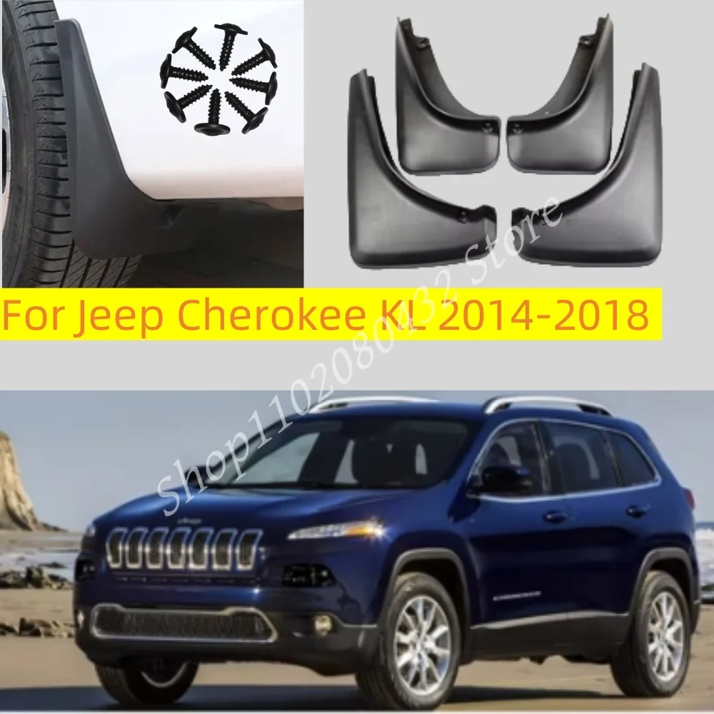 

For Jeep Cherokee KL 2014 2015 2016 2017 2018 5th Mud Flaps Mudguards Splash Guards Fender Flare Parts