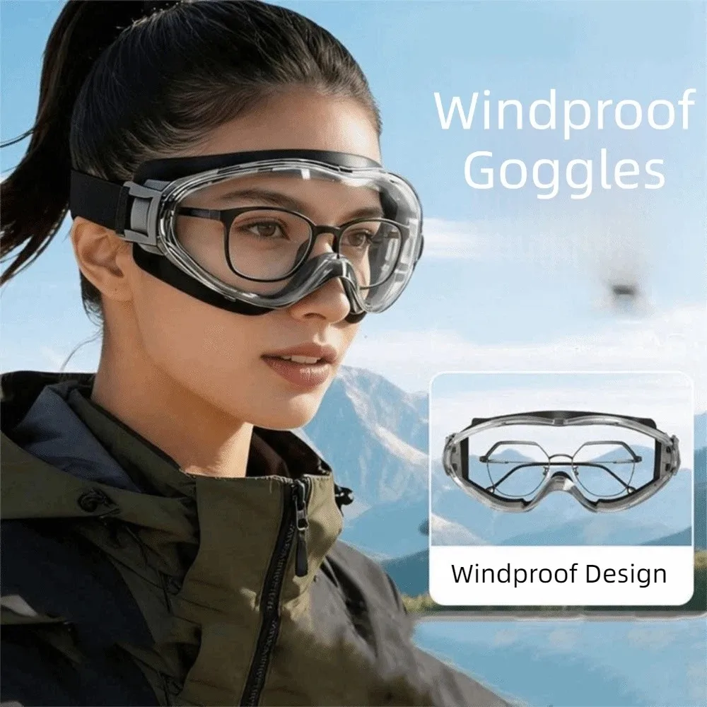 Anti Scratch Safety Glasses Lightweight Silicone Frame Anti Fog Goggles Splash Proof Clear Lens Protective Eyewear