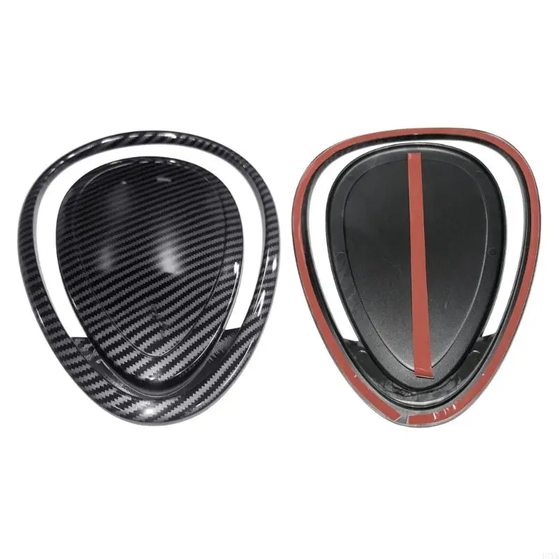 Dashboard Air Outlet Trim Cover for F55 F56 F57, Center Carbon Pattern ABS Frame, Adhesive Interior Accent for Dashboard D7YA