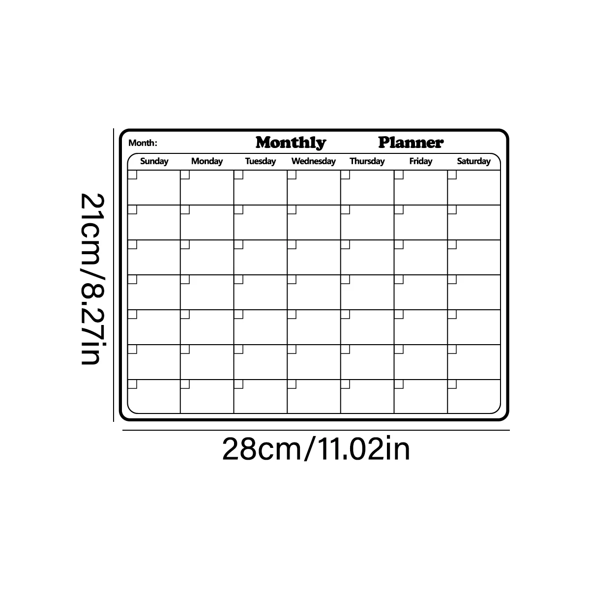 1pcs soft magnetic refrigerator message board pvc creative writing board can be used to make note-based planners