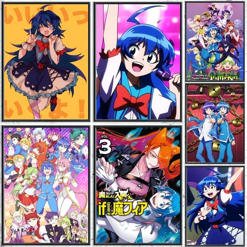 Fantasy Anime W-Welcome to Demon School! Iruma-kunS Poster HD Self-Adhesive No Residue After Removal Ideal for All Kinds