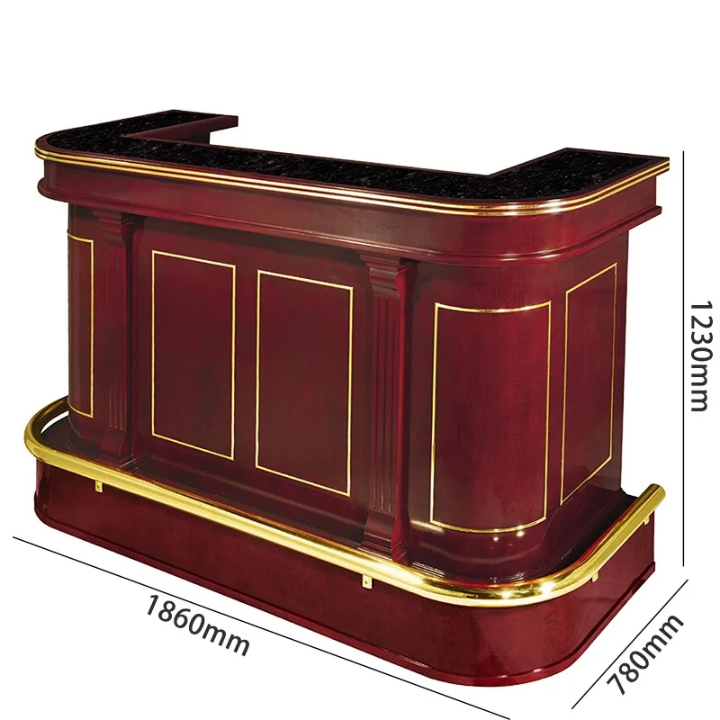 Modern Deluxe Large-Capacity Mobile Bar Counter for Reception for Kitchen Cabinets Hotels Schools Hospitals Halls and Malls