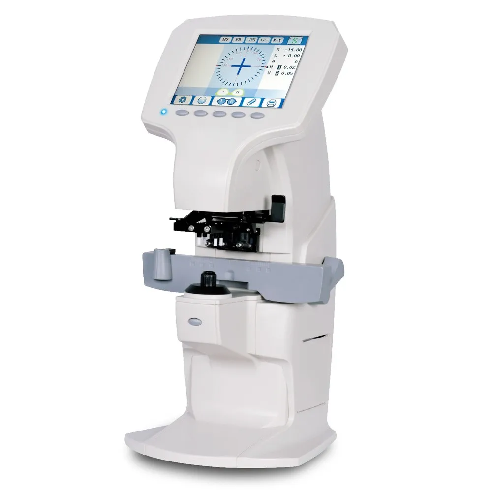 HLM800 Auto Lensmeter Digital Focimeter Optical Lensometer 5.6 Inch Monitor With Printer PD Meter UV Tester