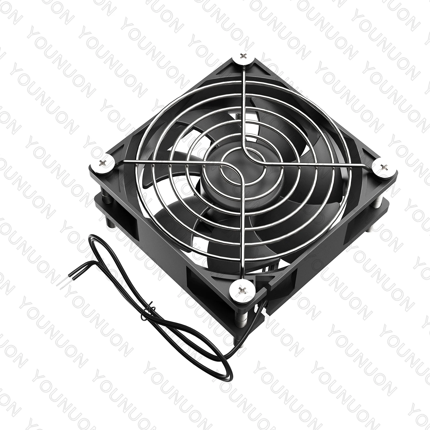 YOUNUON Dual Ball  92mm 9225 EC Brushless Fan AC 110V 115V 120V 220V 240V Axial Fan 92mm x 92mm x 25mm Comes with Srews/Grill