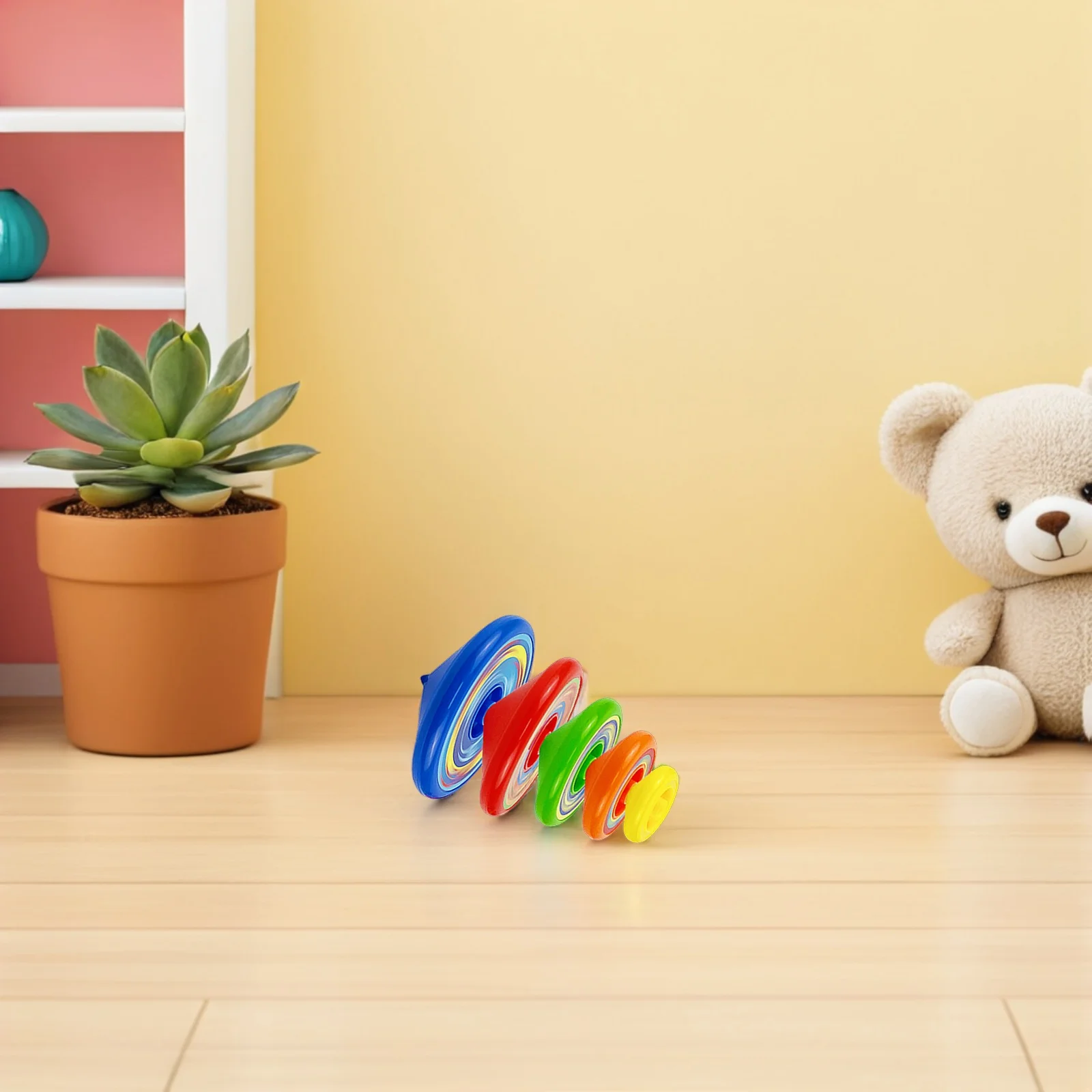 

1Set Kids Stackable Rotating Tops Gyro Educational Desktop Game Creative Fun Rotating Tops Gift Kids Toys Children Toys