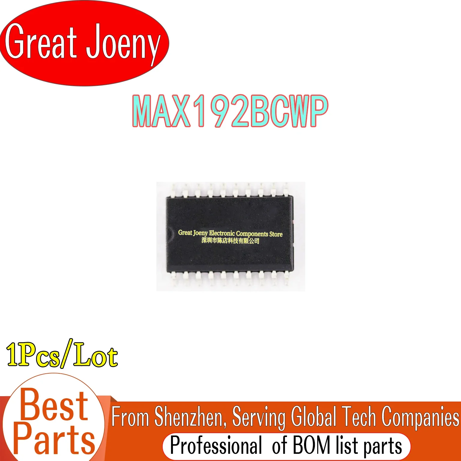 

100% New Original MAX192BCWP IC Chipset SOP-20 Bulk Best Price