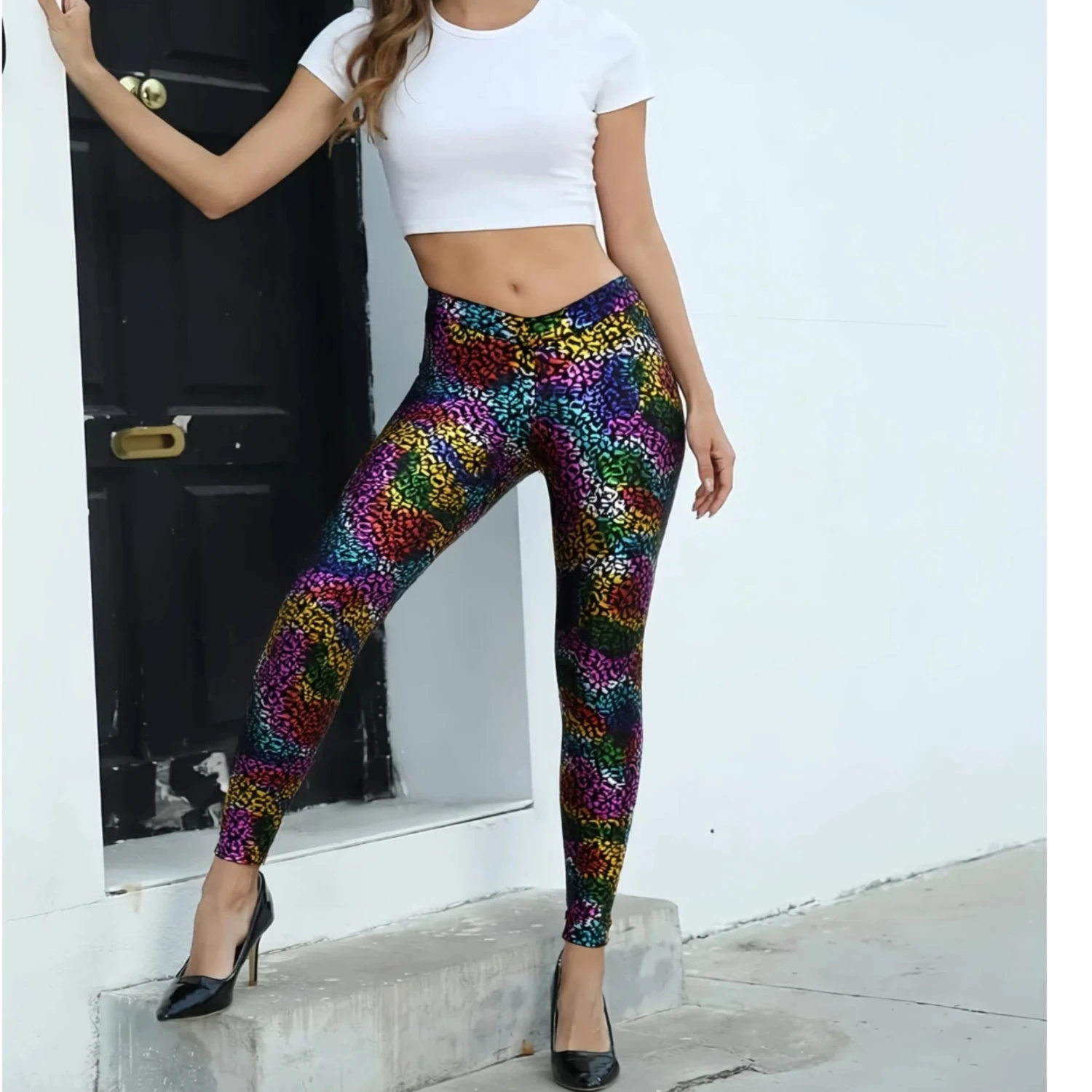 

Women Leggings High Waist Tights Gym Workout Running Stretchy Sexy Butt Liftting Casual Skinny Pants 2026 Summer