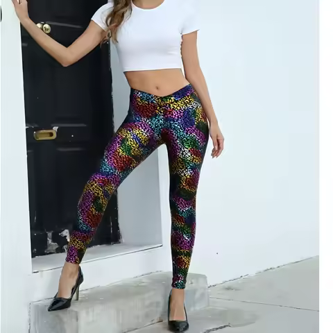 Women Leggings High Waist Tights Gym Workout Running Stretchy Sexy Butt Liftting Casual Skinny... product image