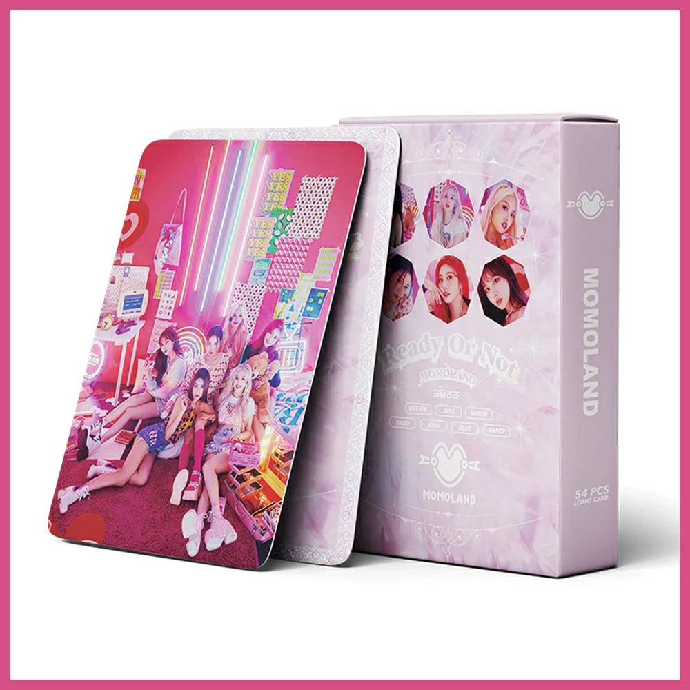 54pcs/set Kpop MOMOLAND READY OR NOT Lomo Cards High Quality HD Photo Album Card Postcard Korean Fashion Photocards