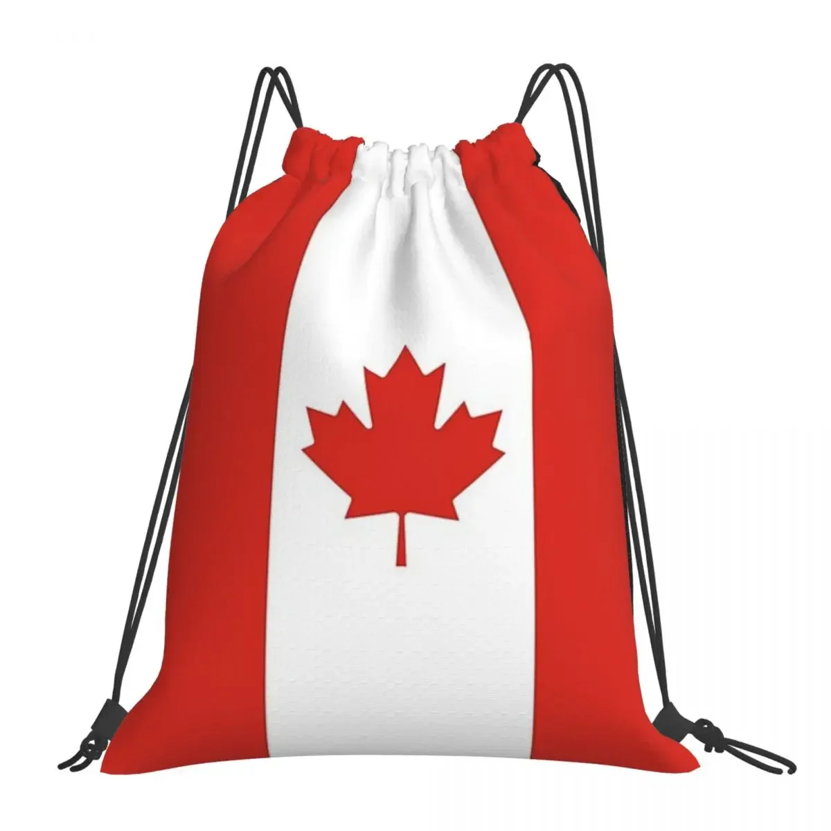 

Canada Flag National Culture Backpacks Portable Drawstring Bags Drawstring Bundle Pocket Shoes Bag BookBag Man Woman Students