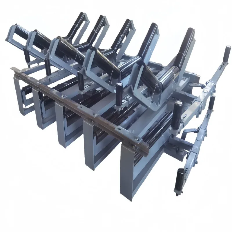 Belt automatic deviation correction device, mechanical conveyor belt anti-deviation device