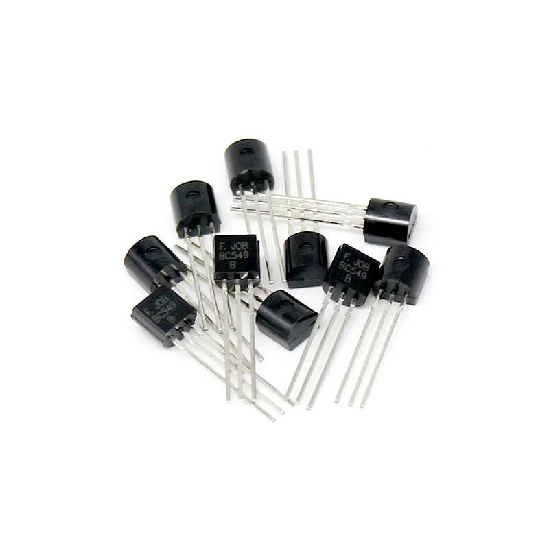 50Pcs BC549 Transistor Silicon Npn Transistor To-92 30V 100mA Versterker Bjt Triode Transistor In Voorraad