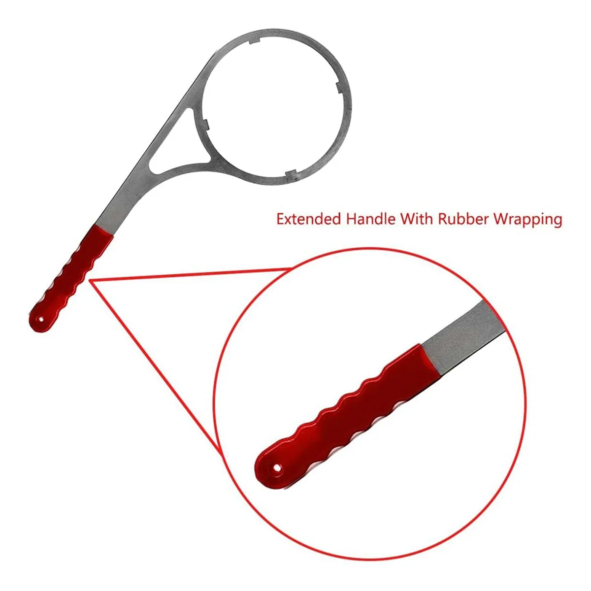 AAA87 Heavy Duty Metal Water Filter Wrench,4.8 Inch Inside Diameter Water Filter Housing Wrench Home Water Filter Wrench