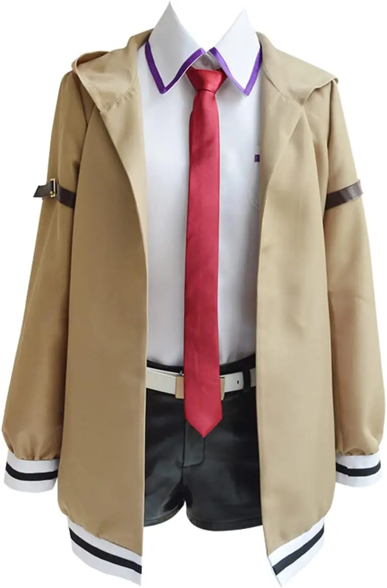 

Anime Steins Gate Makise Kurisu Cosplay Costume Dress Halloween Suit