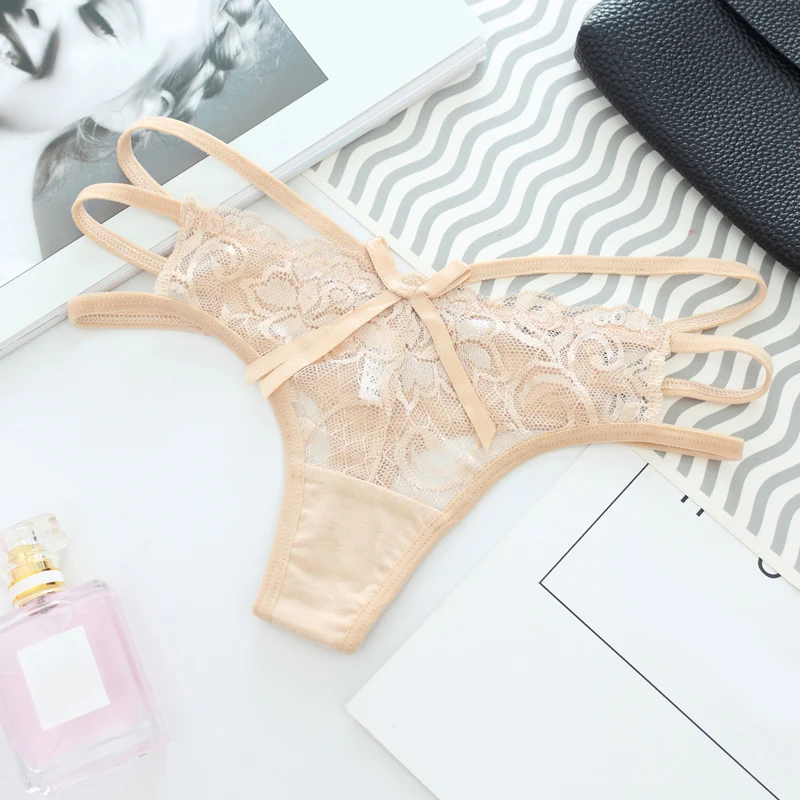 Sexy Floral Lace Bandage G Strings Women Thongs Panties G-Strings Lingerie Underwear Tangas Bragas Calcinha Ropa Interior Briefs