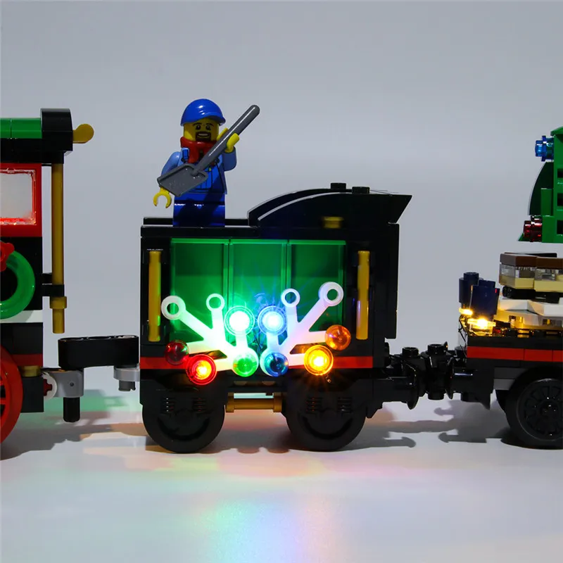 City Lighting Set For 10254 Winter Village Winter Holiday Train Movie Not Include Building Block (Only Led Light Kit)