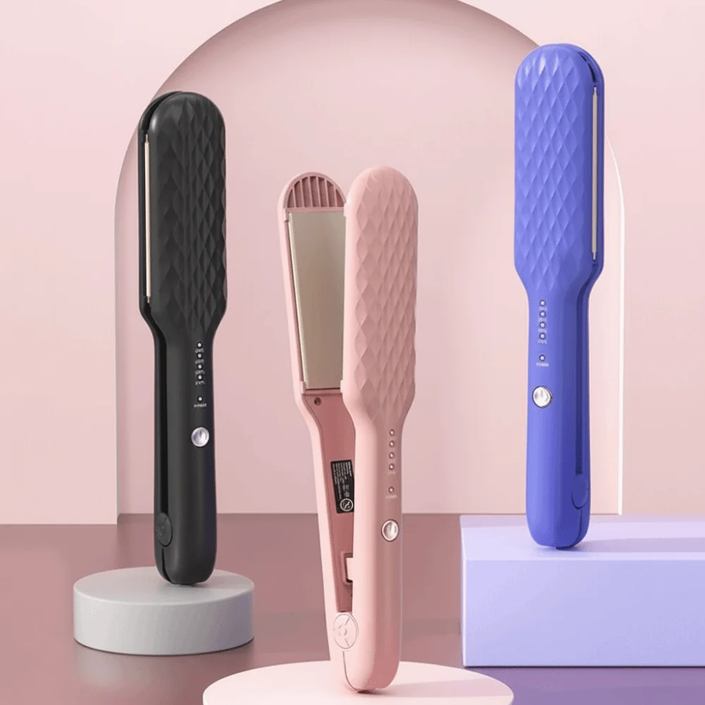 2 in 1 Quick Heat Hair Straightener Intelligent Temperature Control Electric Curling Iron Portable Styling Tool Home Styling