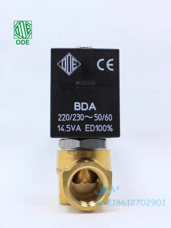 Italian ODE two normally closed solenoid valve copper wire buckle 21A5KT45-W electronic water valve 24V 3 points